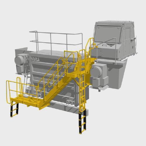 Off Highway Truck Boarding Stairs