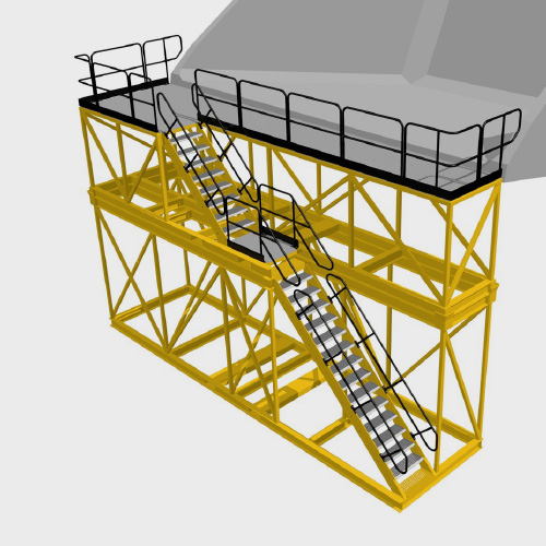 Off Highway Truck Dump Body Platform